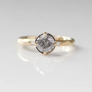 0.98ct Around The World Round Salt and Pepper Diamond Ring