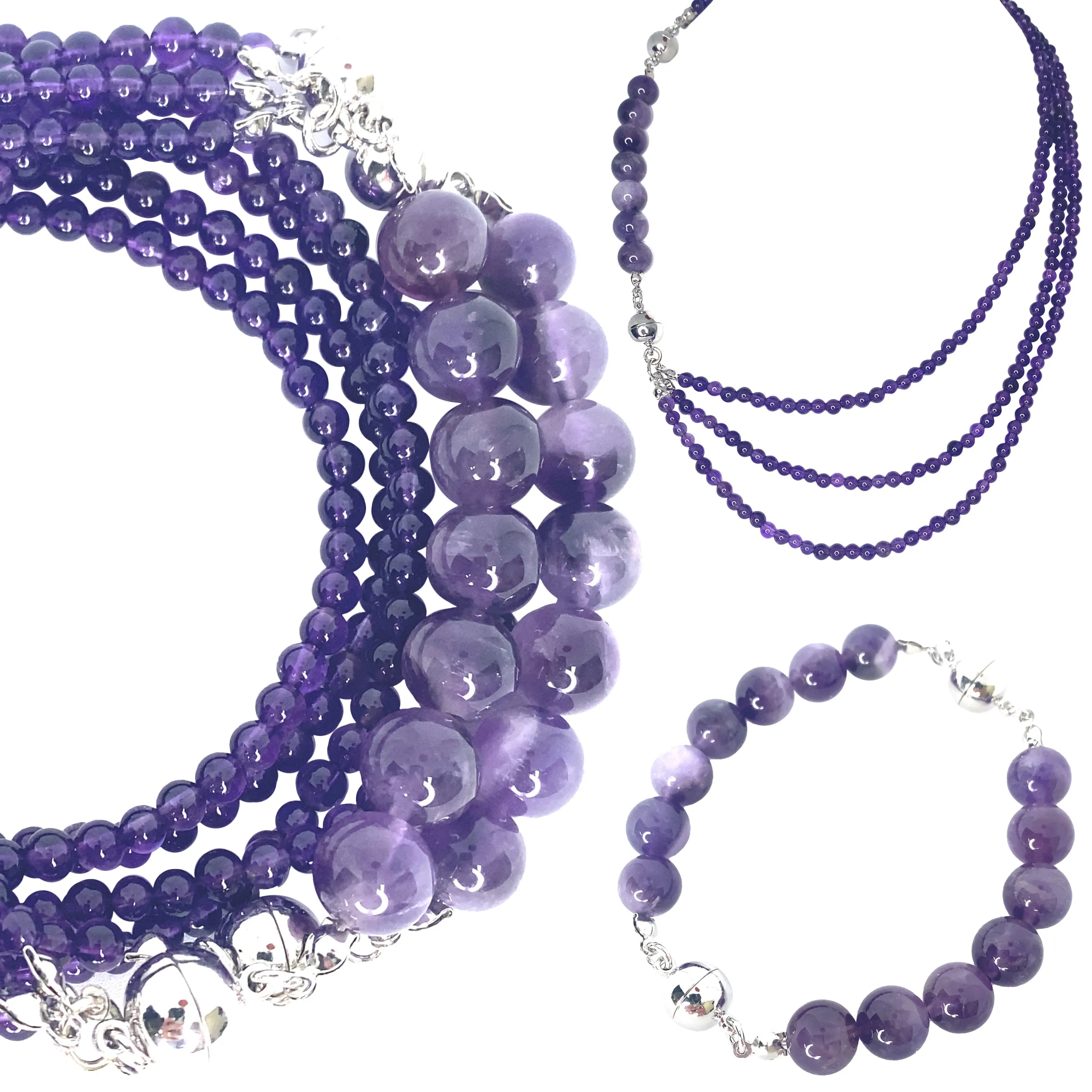 10 Way Necklace - Amethyst