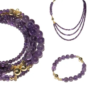 10 Way Necklace - Amethyst