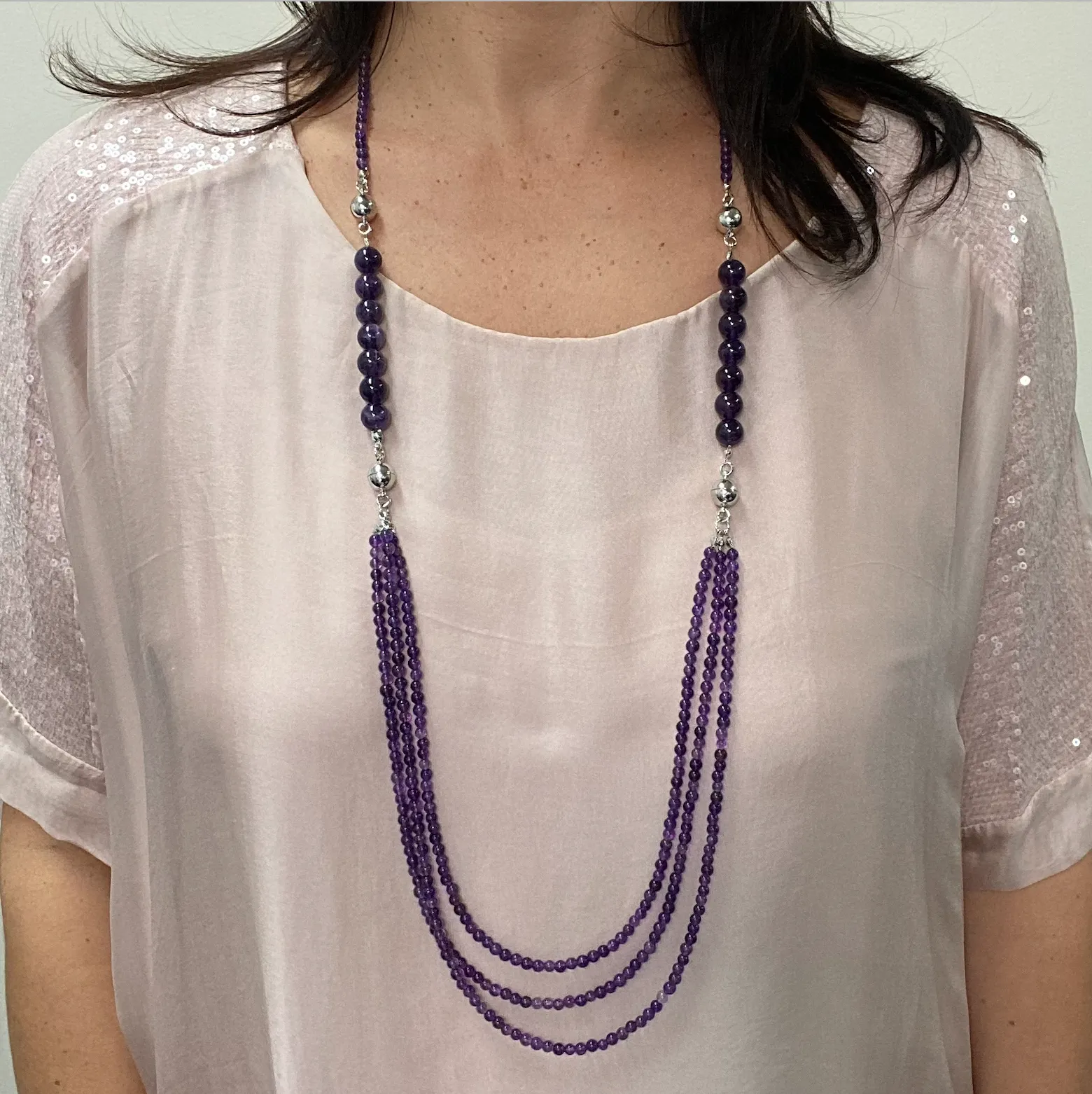 10 Way Necklace - Amethyst