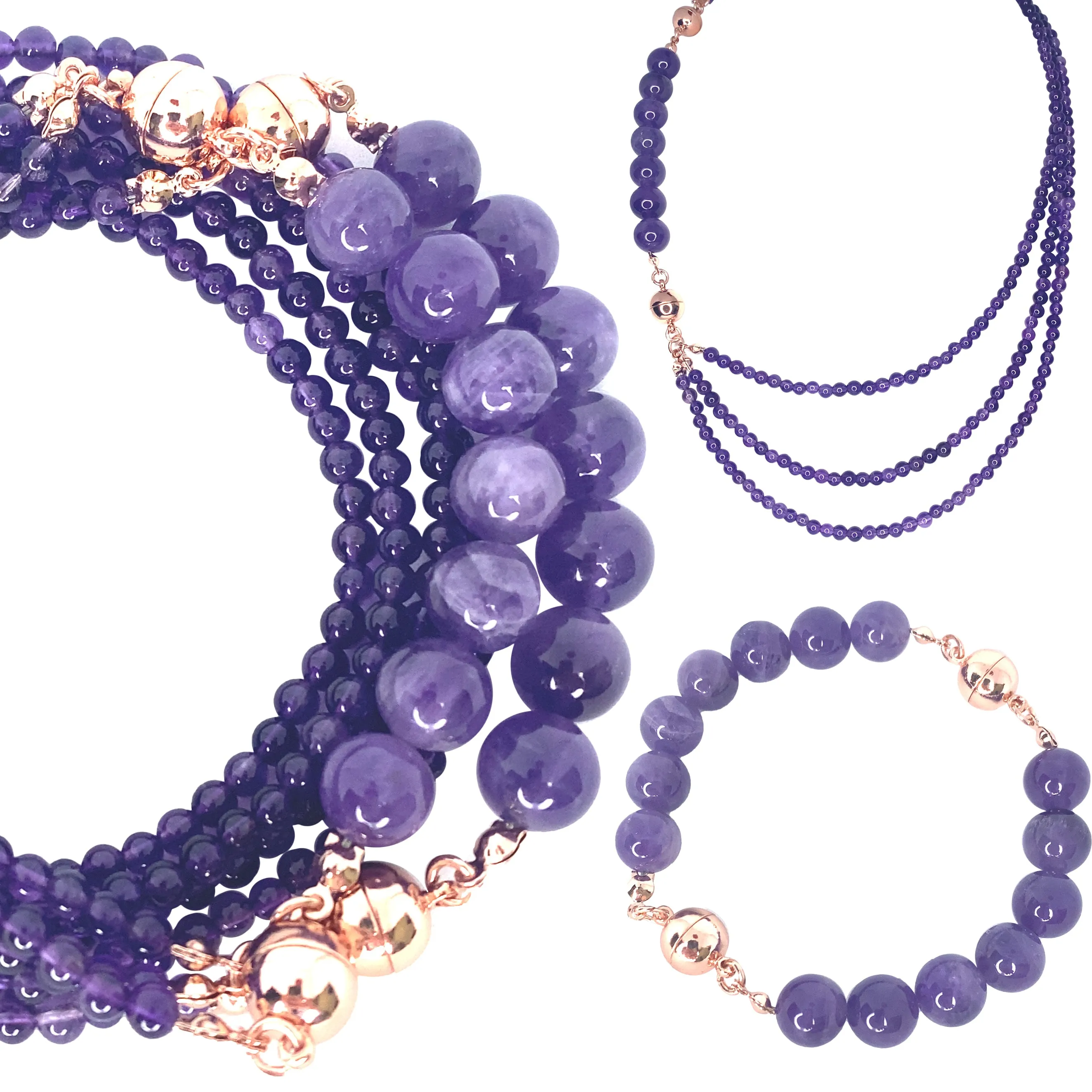 10 Way Necklace - Amethyst
