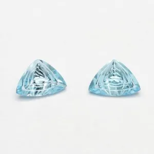 10x7mm Sky Blue Topaz Fantasy Trillions