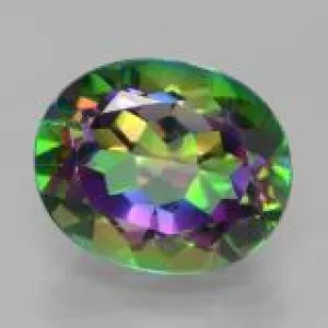 12X16MM OVAL  GREEN MYSTIC TOPAZ  LOOSE GEMSTONE