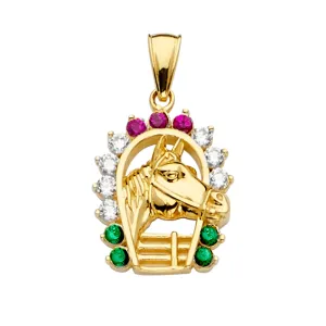 14K Horse Shoe Pendant