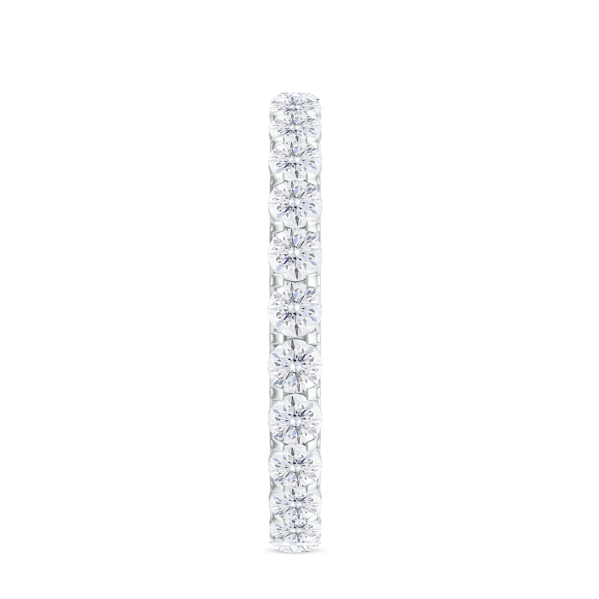 1.75 CT Round Cut Moissanite Full Eternity Ring for Women