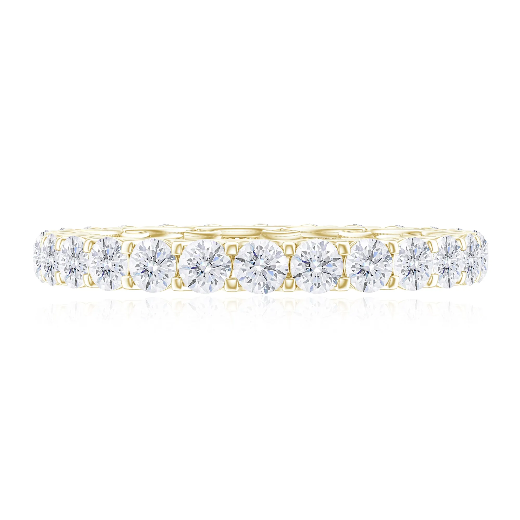 1.75 CT Round Cut Moissanite Full Eternity Ring for Women