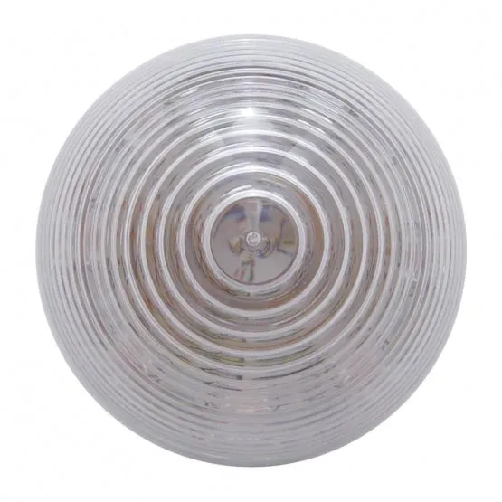 9 LED 2" Beehive Clearance/Marker Light - Amber LED/Clear Lens
