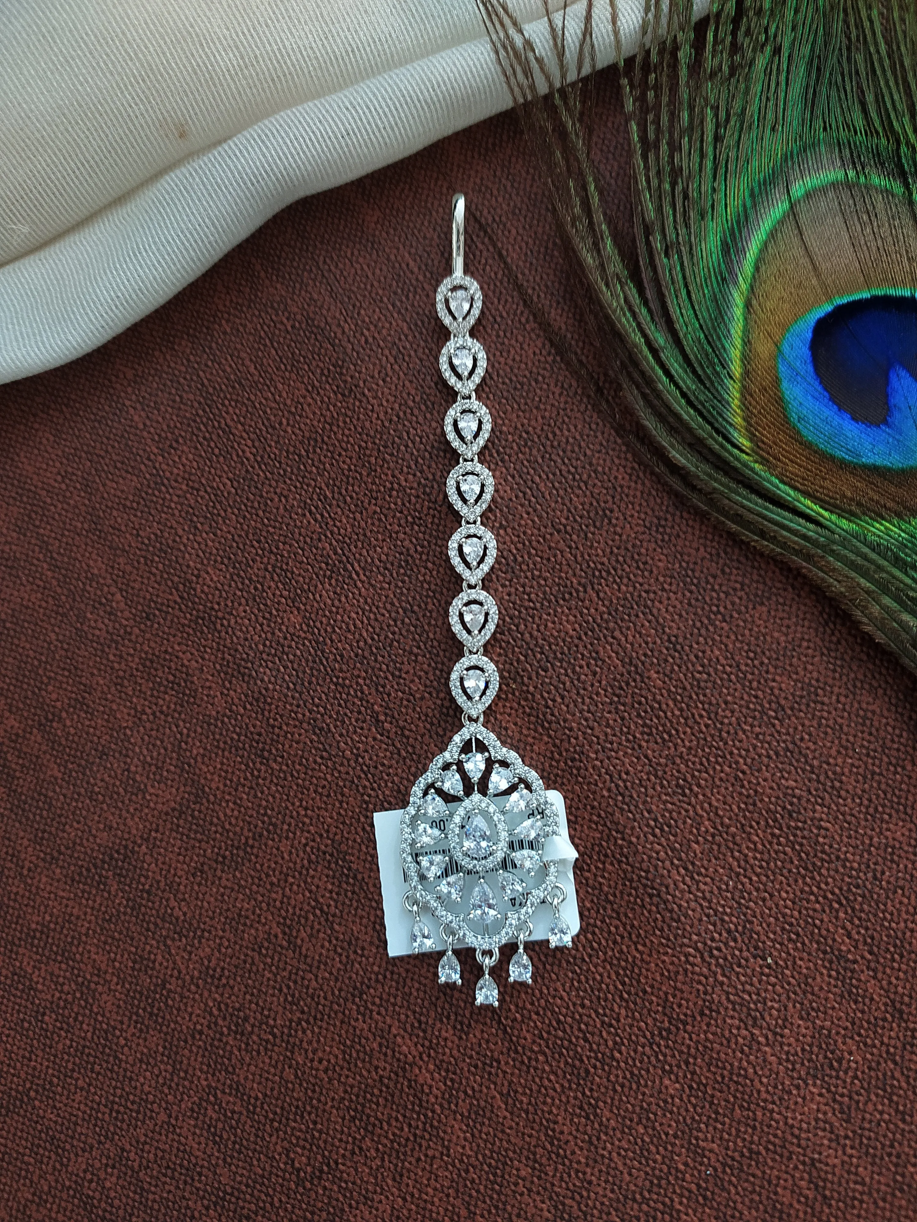 Ad & Zircon Stones Tikka With Two Different Shades (Polish)