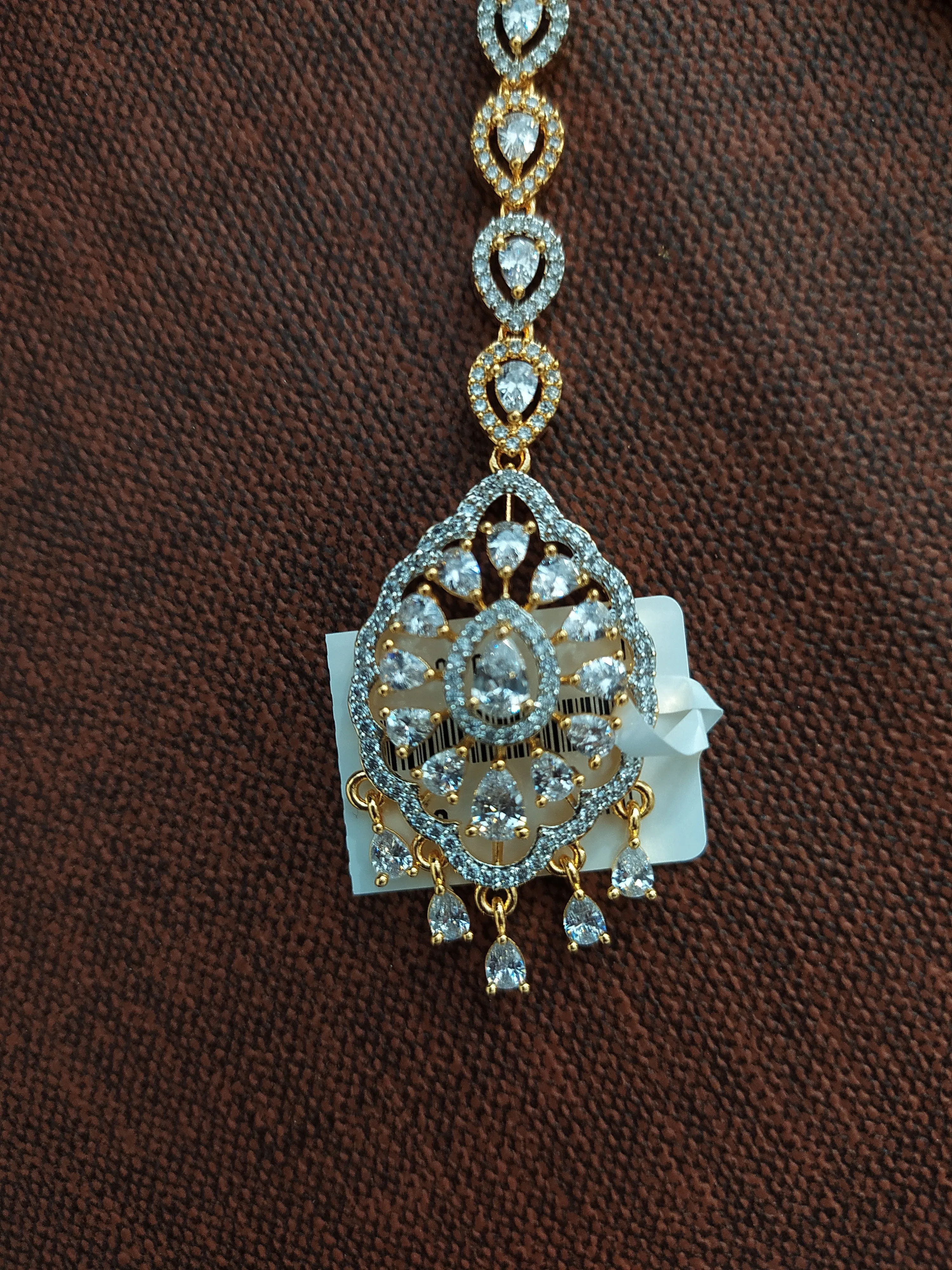 Ad & Zircon Stones Tikka With Two Different Shades (Polish)