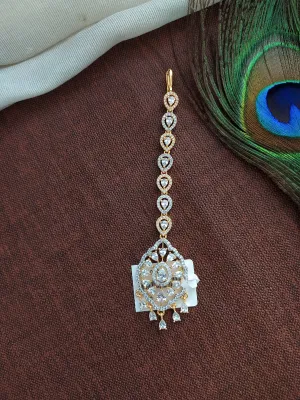 Ad & Zircon Stones Tikka With Two Different Shades (Polish)