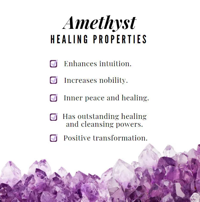 Amethyst and Diamond Heart Shape Eternity Ring