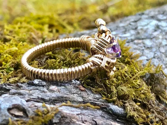 Amethyst Andromeda Petite Gemstone Ring