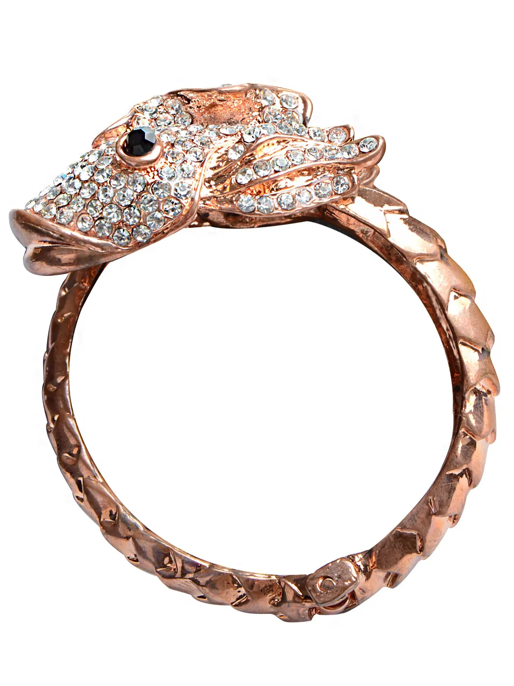 Amethyst Animal Cuff Bracelet Bangle