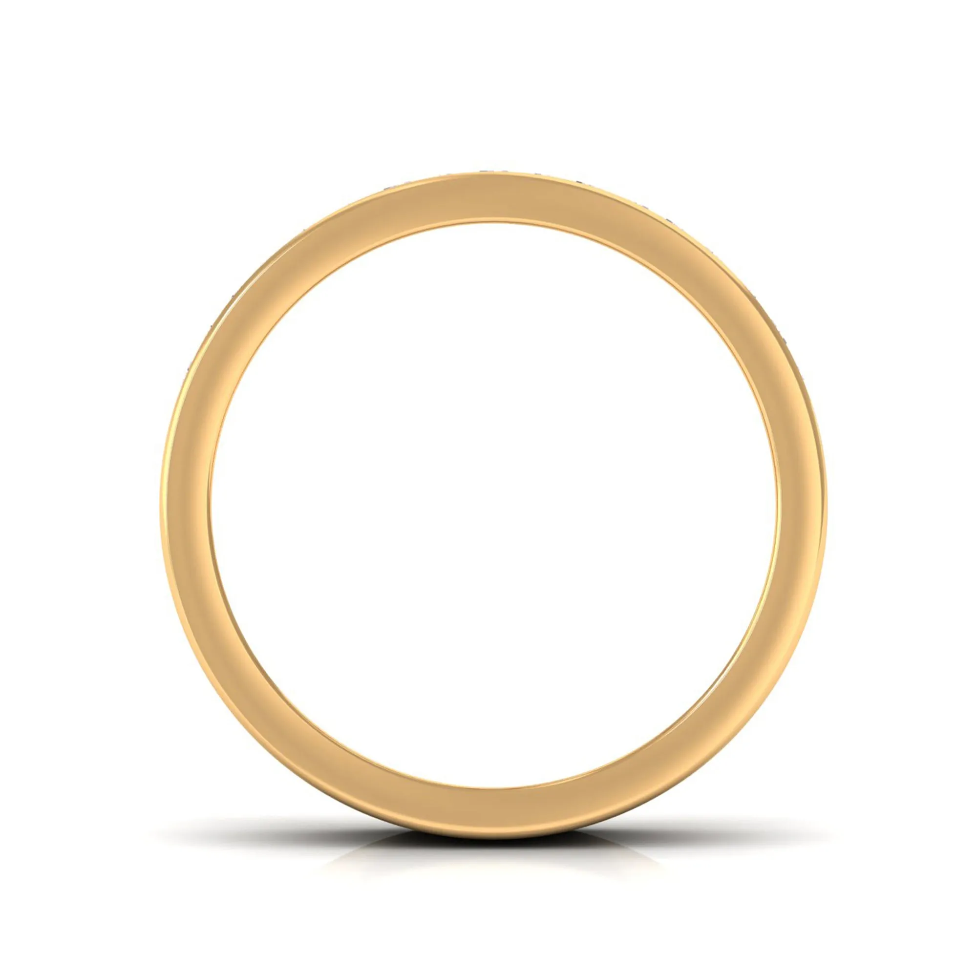 Baguette Shape Diamond Half Eternity Band Ring