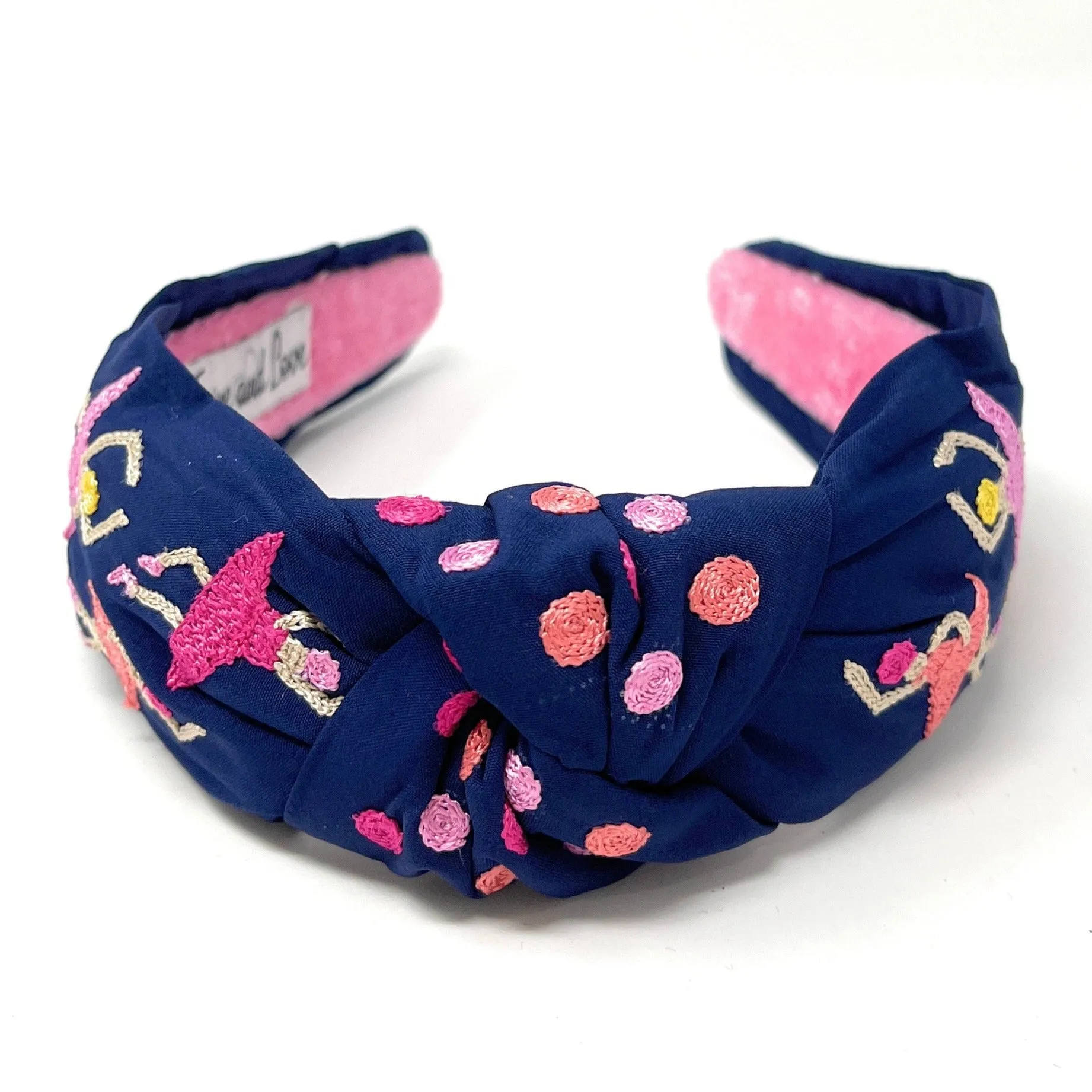 Ballerina Embroidered Knot Headband