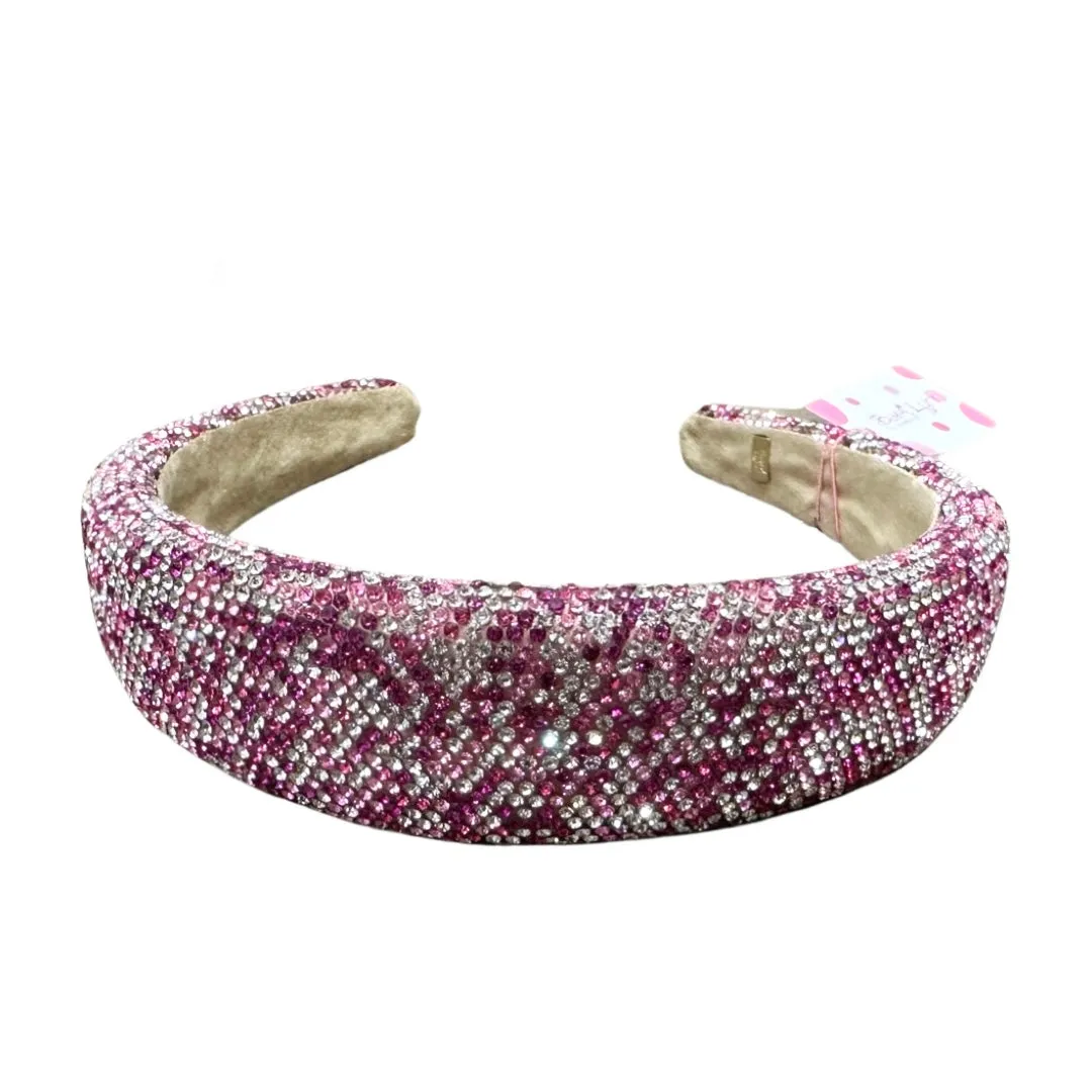 Bari Lynn Fully Crystalized Headband - Multi Pink