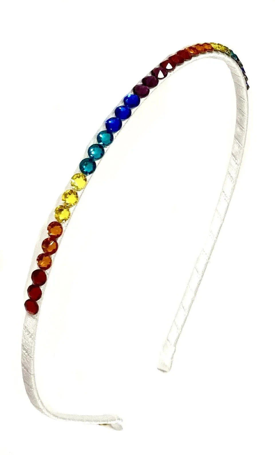 Bari Lynn Swarovski Crystal Skinny Headband (8 Colors)
