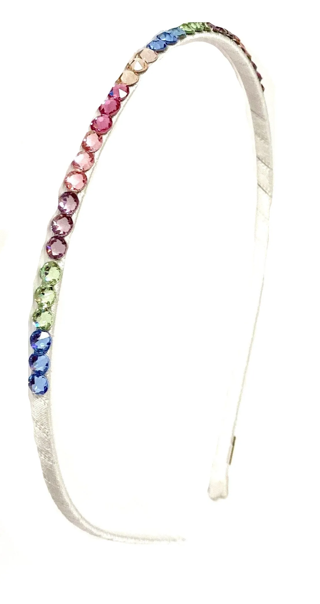 Bari Lynn Swarovski Crystal Skinny Headband (8 Colors)