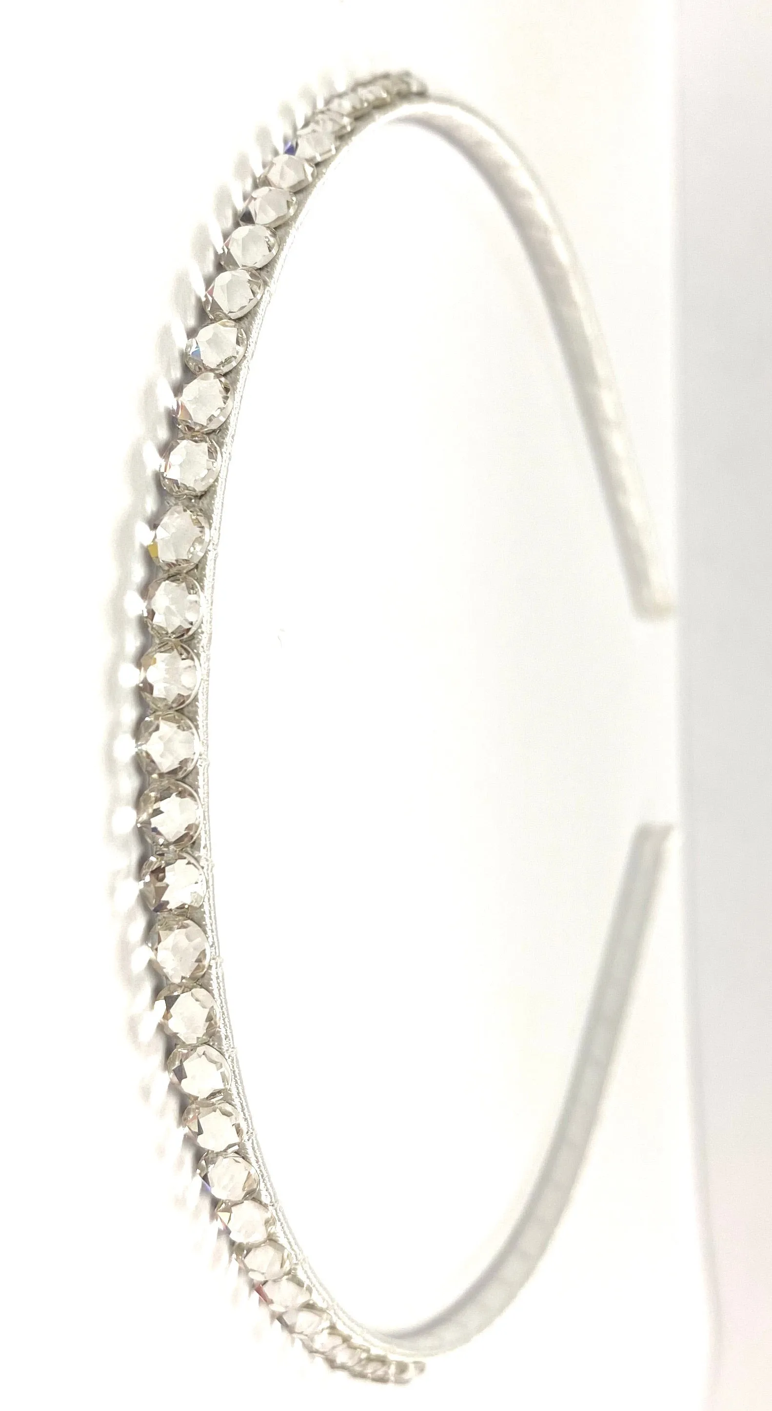 Bari Lynn Swarovski Crystal Skinny Headband (8 Colors)