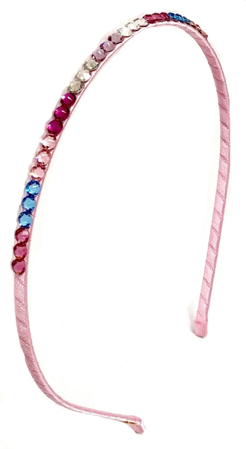 Bari Lynn Swarovski Crystal Skinny Headband (8 Colors)
