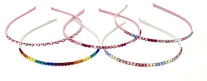 Bari Lynn Swarovski Crystal Skinny Headband (8 Colors)