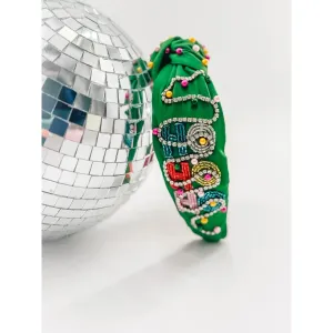 Beaded Ho Ho Ho Headband