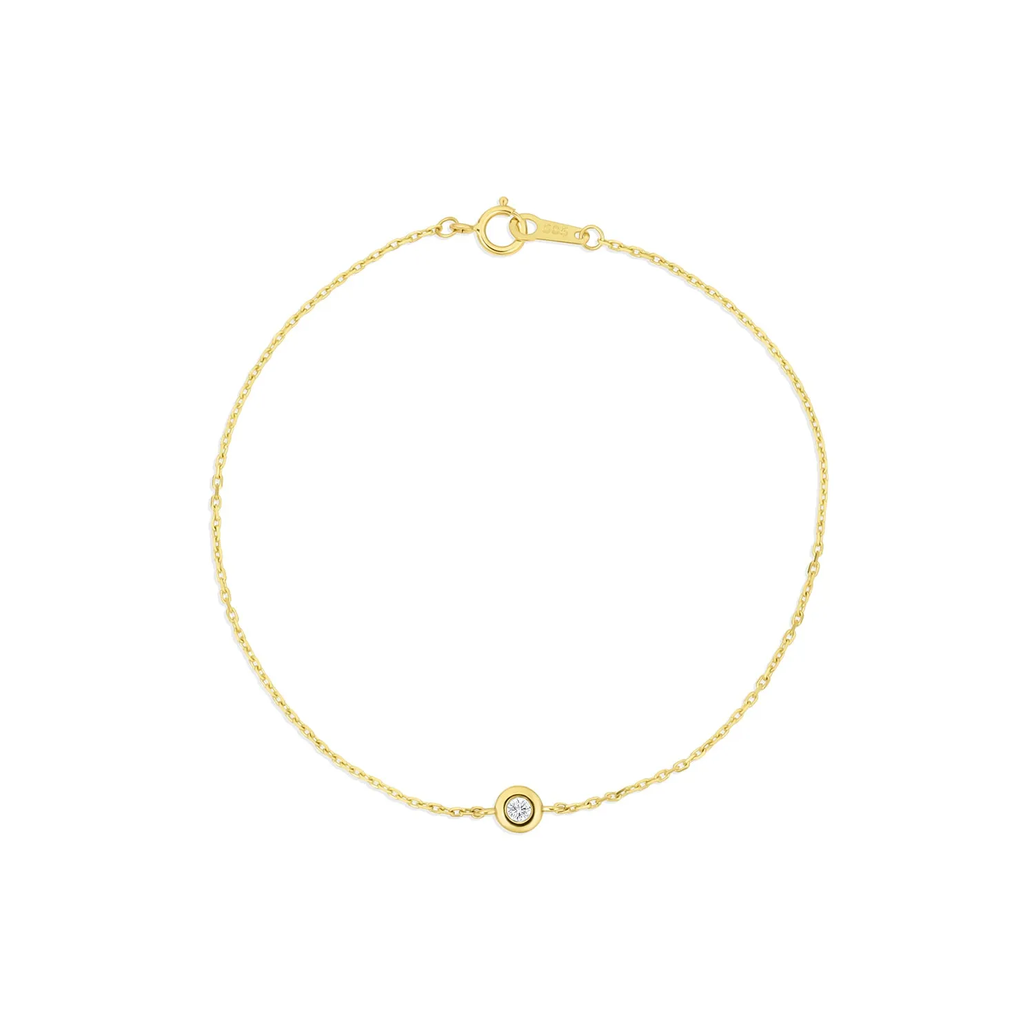 Birthstone Bezel Bracelet