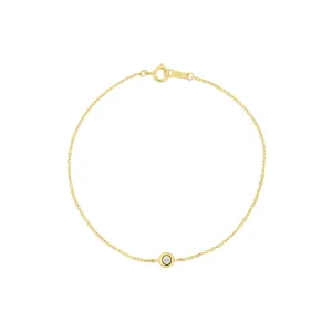 Birthstone Bezel Bracelet