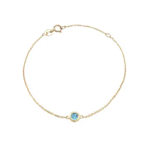 Birthstone Bracelet - Yellow Gold