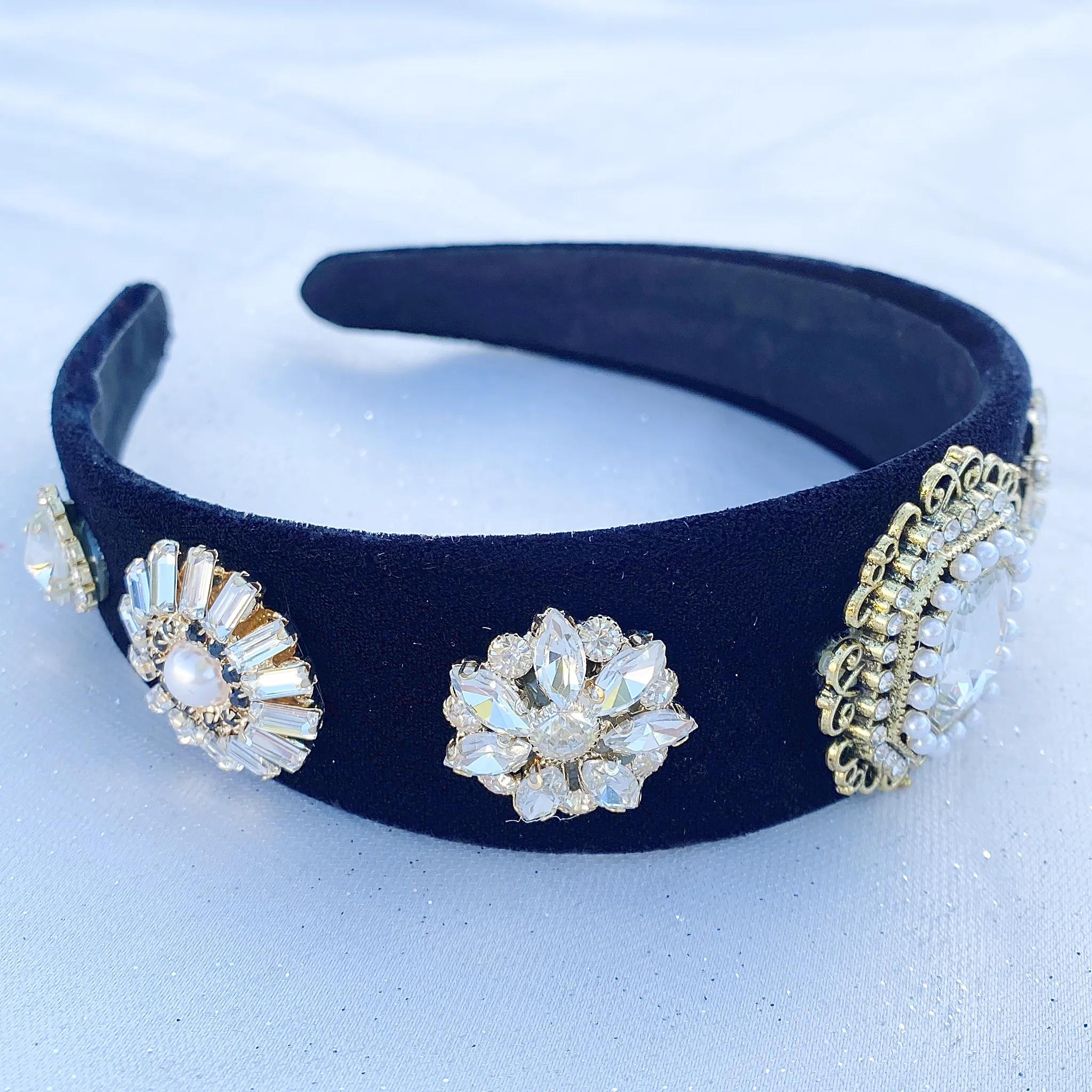 Black and Gold Headband