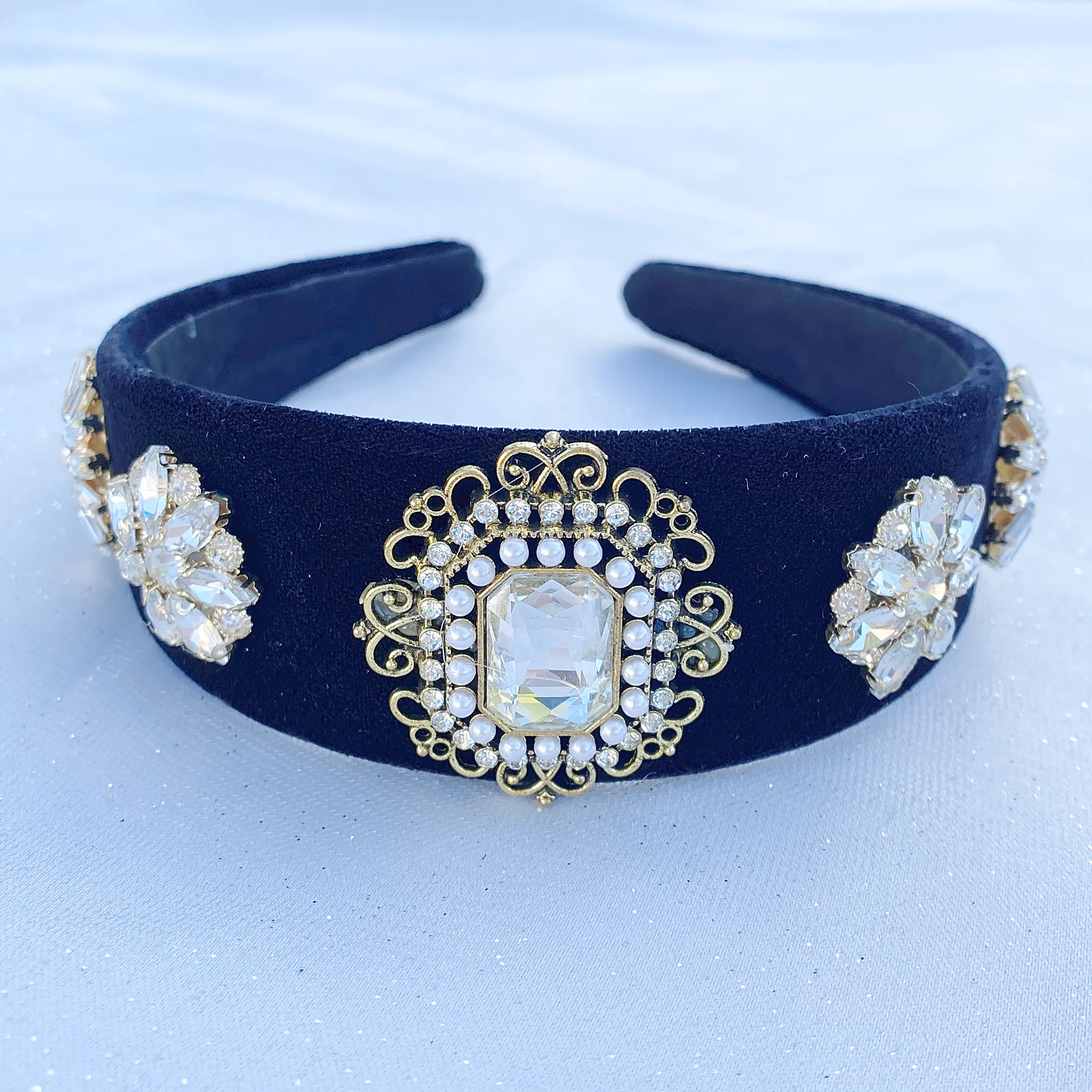 Black and Gold Headband