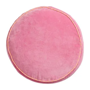 Castilo Round Velvet Cushion - Rosewater - Sage & Clare