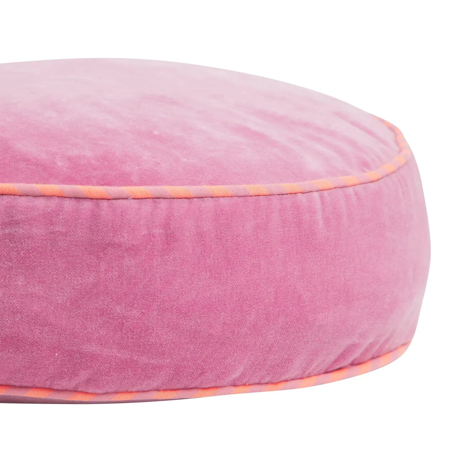 Castilo Round Velvet Cushion - Rosewater - Sage & Clare