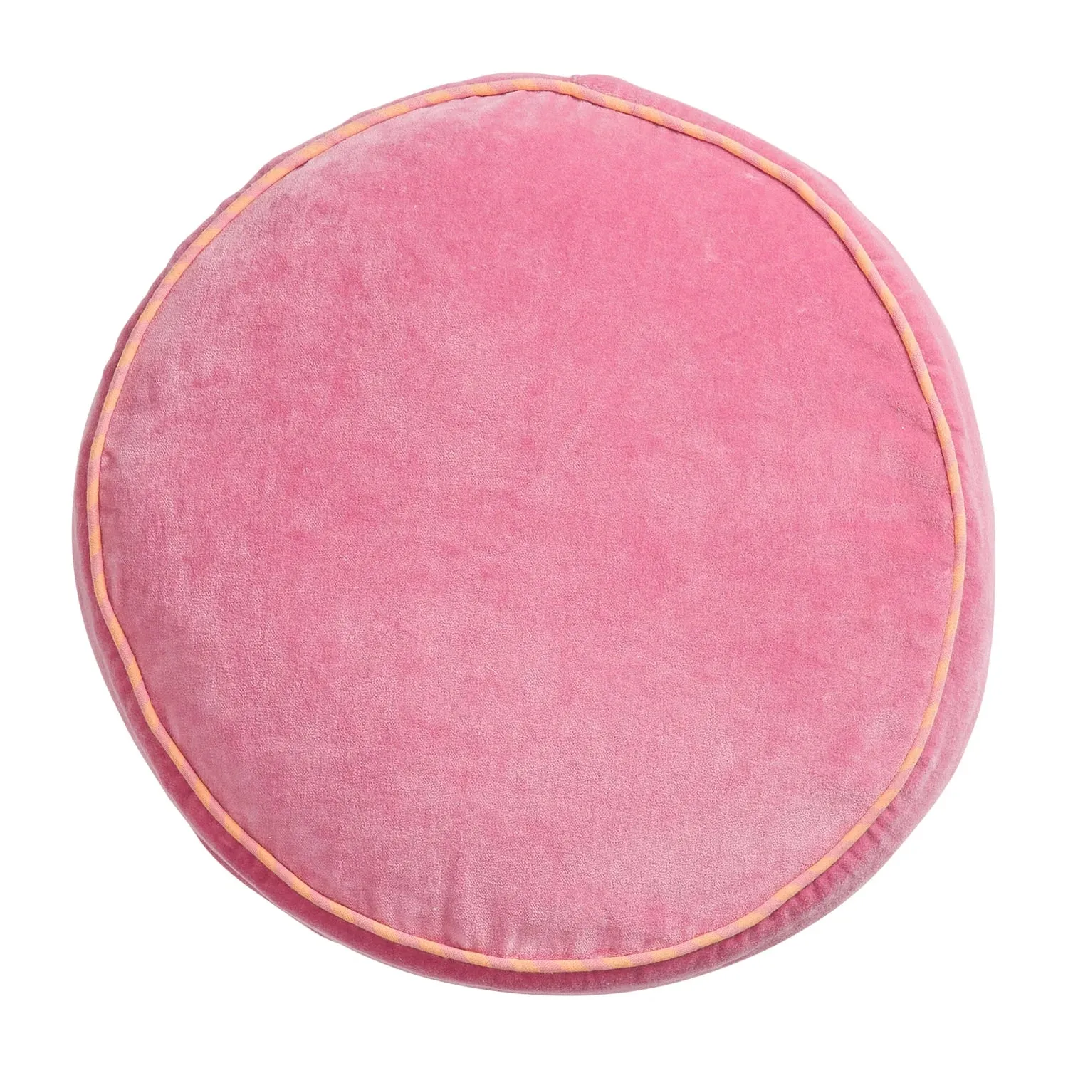 Castilo Round Velvet Cushion - Rosewater - Sage & Clare