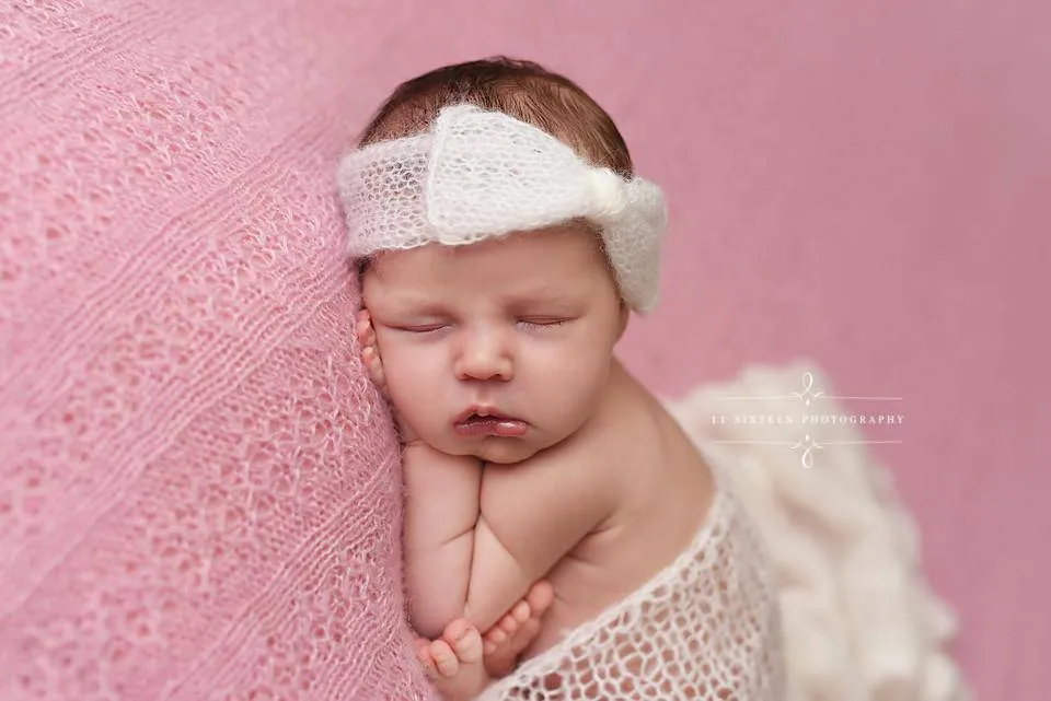 Chocolate Brown Wide Bow Mohair Headband