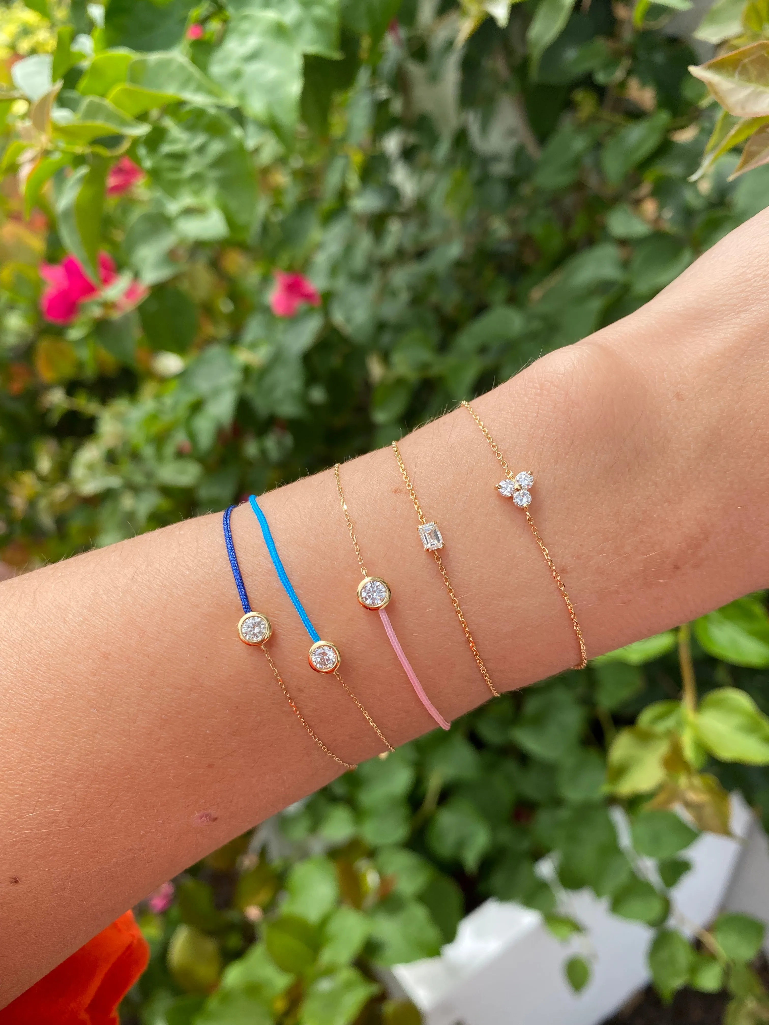 Color Cord Diamond Bracelet