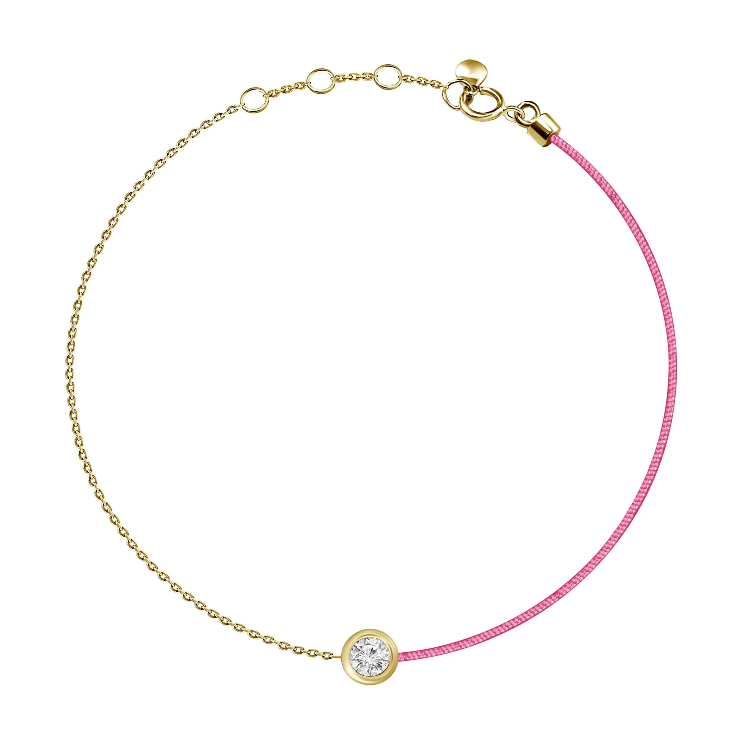 Color Cord Diamond Bracelet