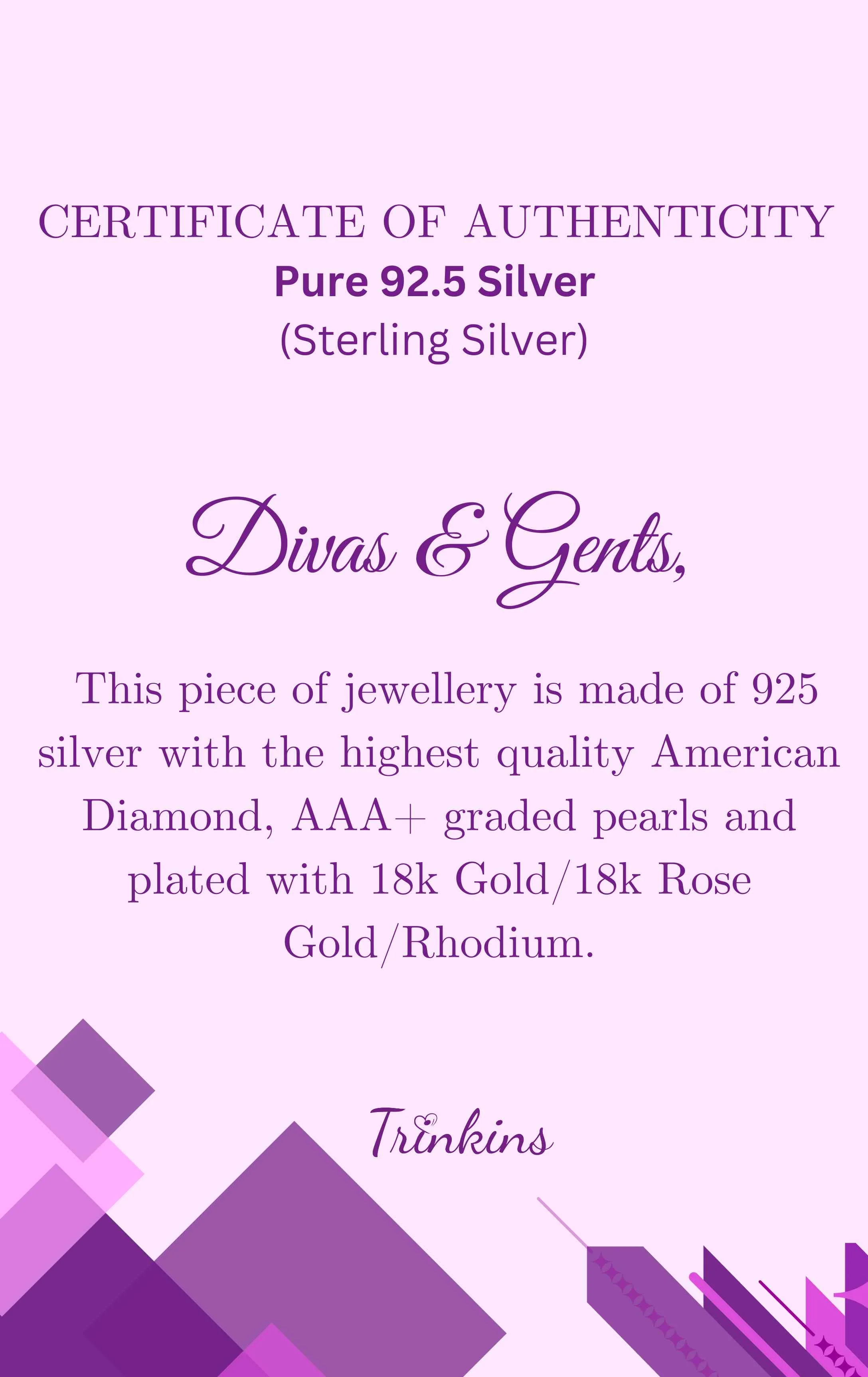 Fierce Heart Encentered Pendant Rose Gold