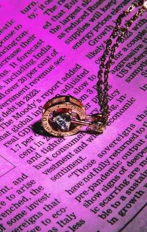 Fierce Heart Encentered Pendant Rose Gold