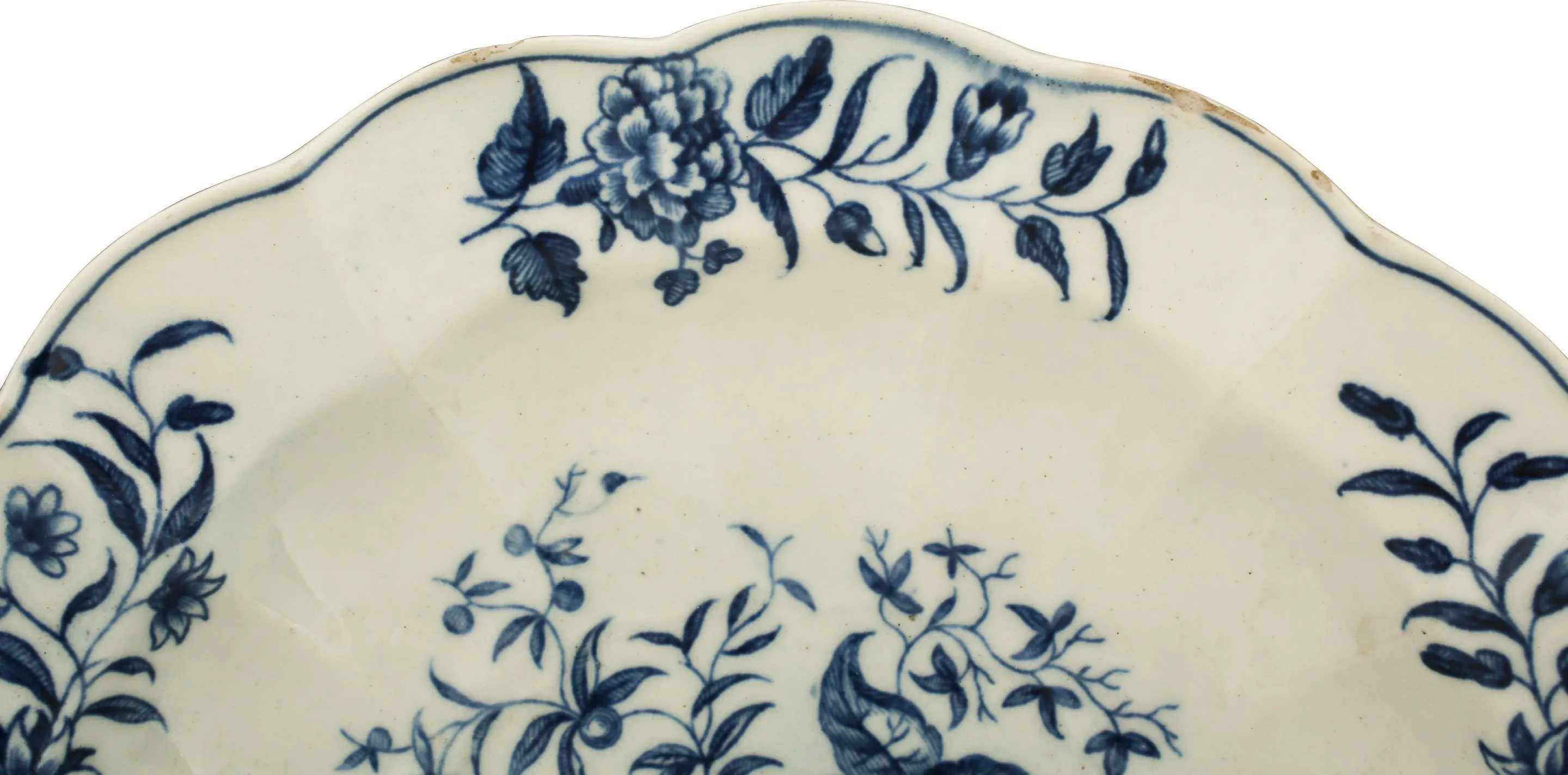 FIRST PERIOD WORCESTER DISH C.1770