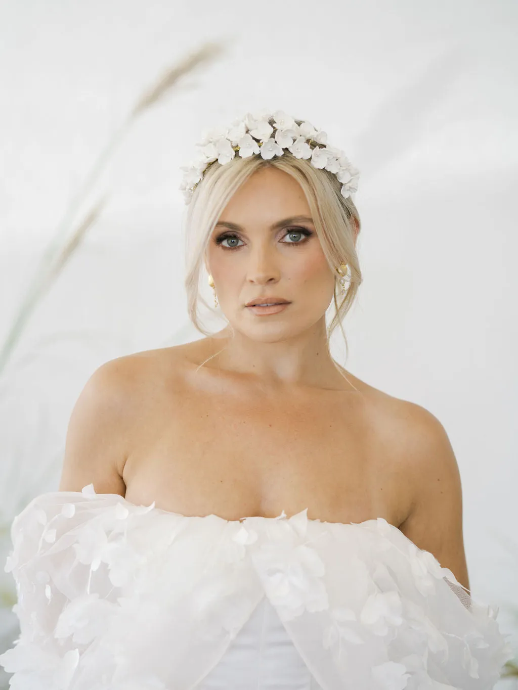 Floral headband BLANCHE- 24013