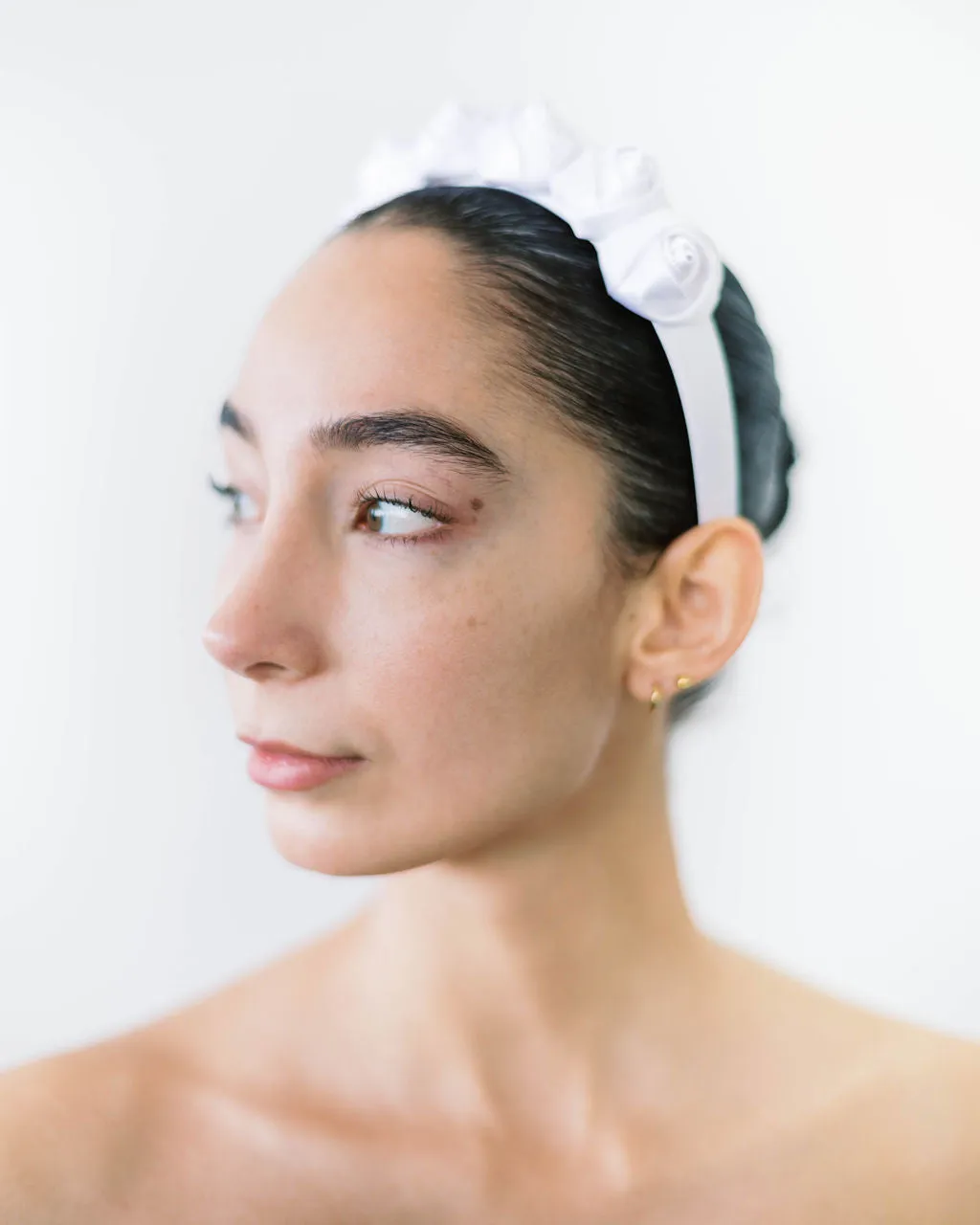 Forget-me-Not Headband in White