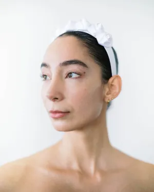 Forget-me-Not Headband in White