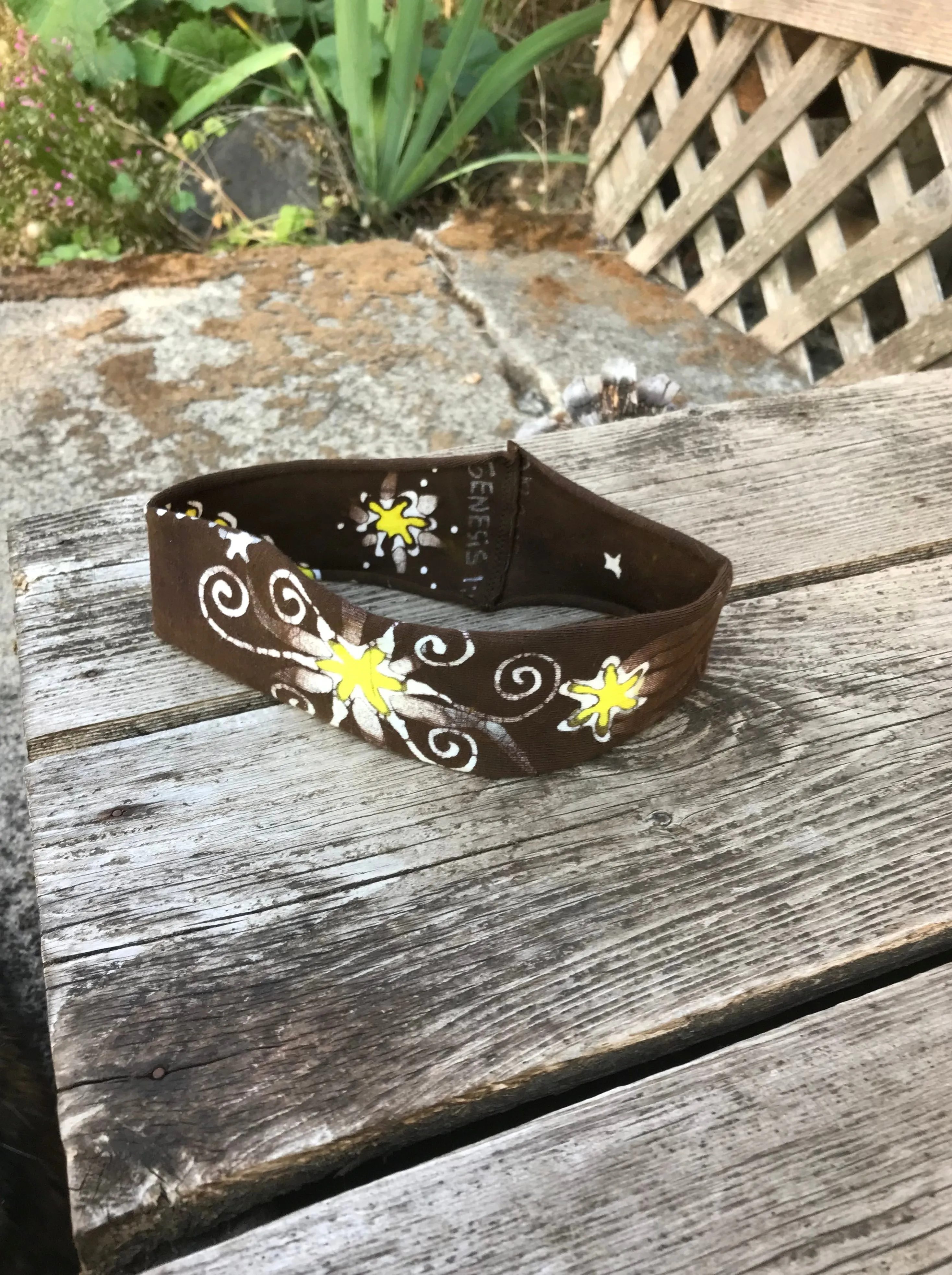 Freshly Tilled Sunshine Handmade Batik Headband