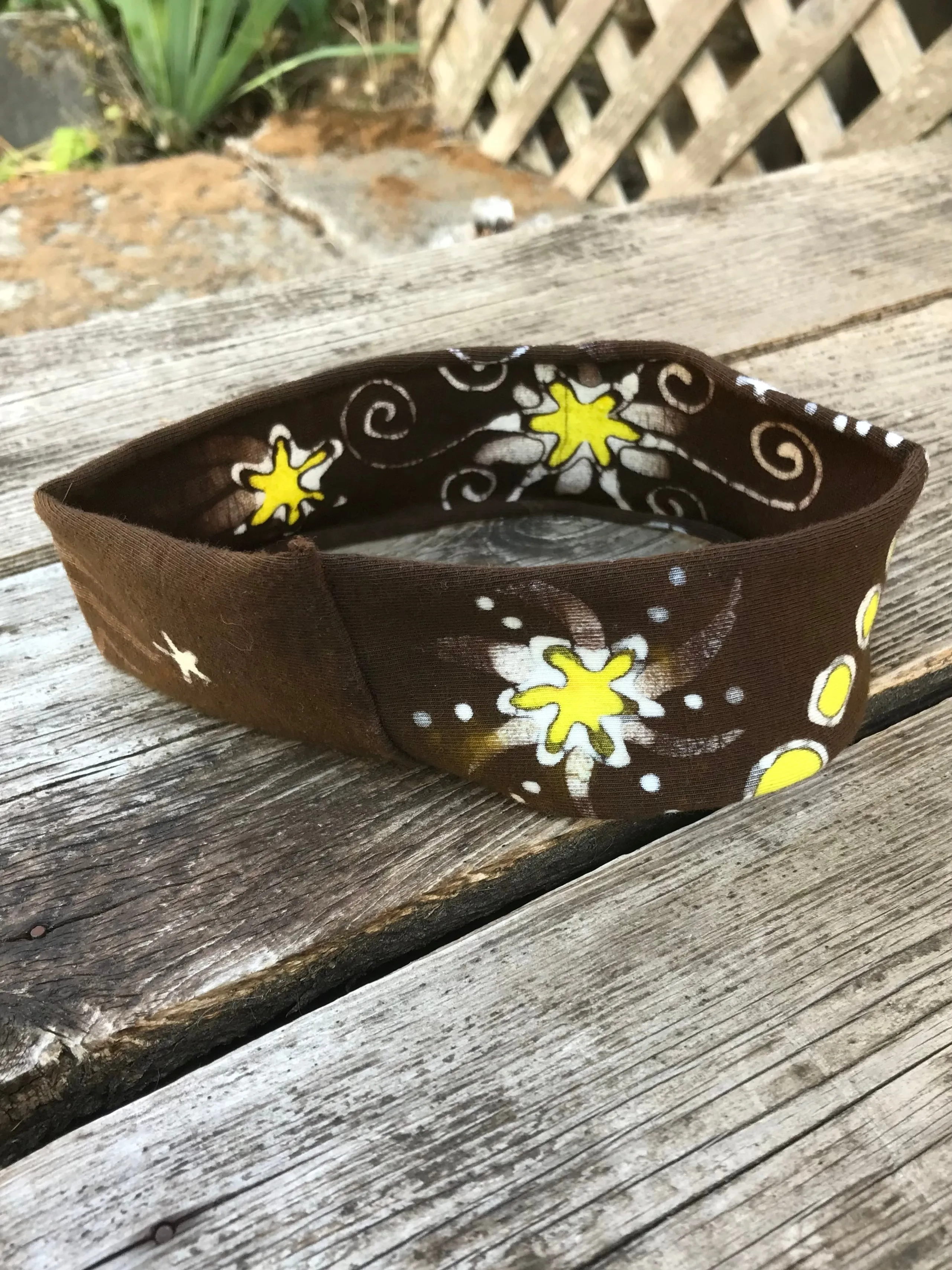 Freshly Tilled Sunshine Handmade Batik Headband