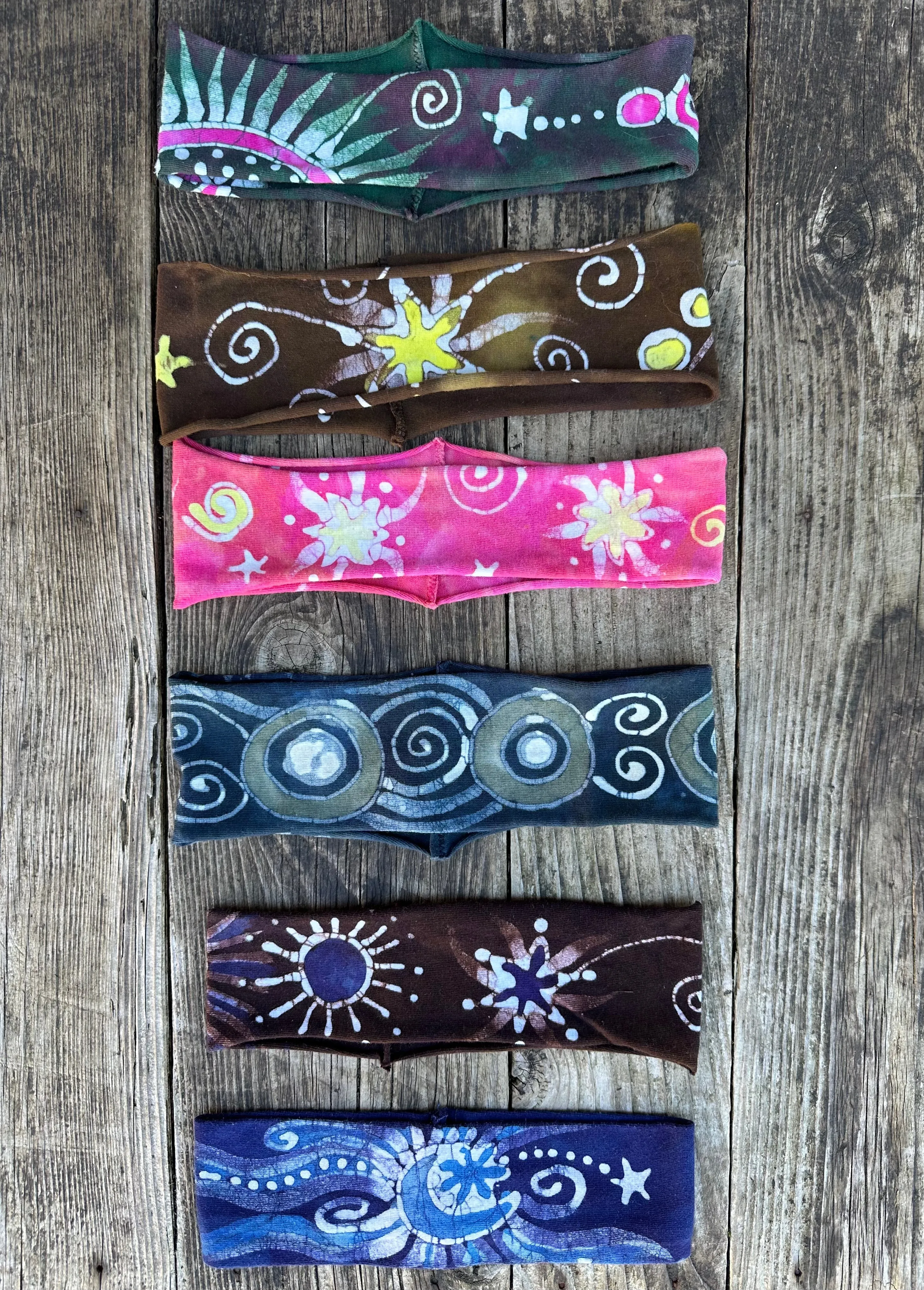 Freshly Tilled Sunshine Handmade Batik Headband