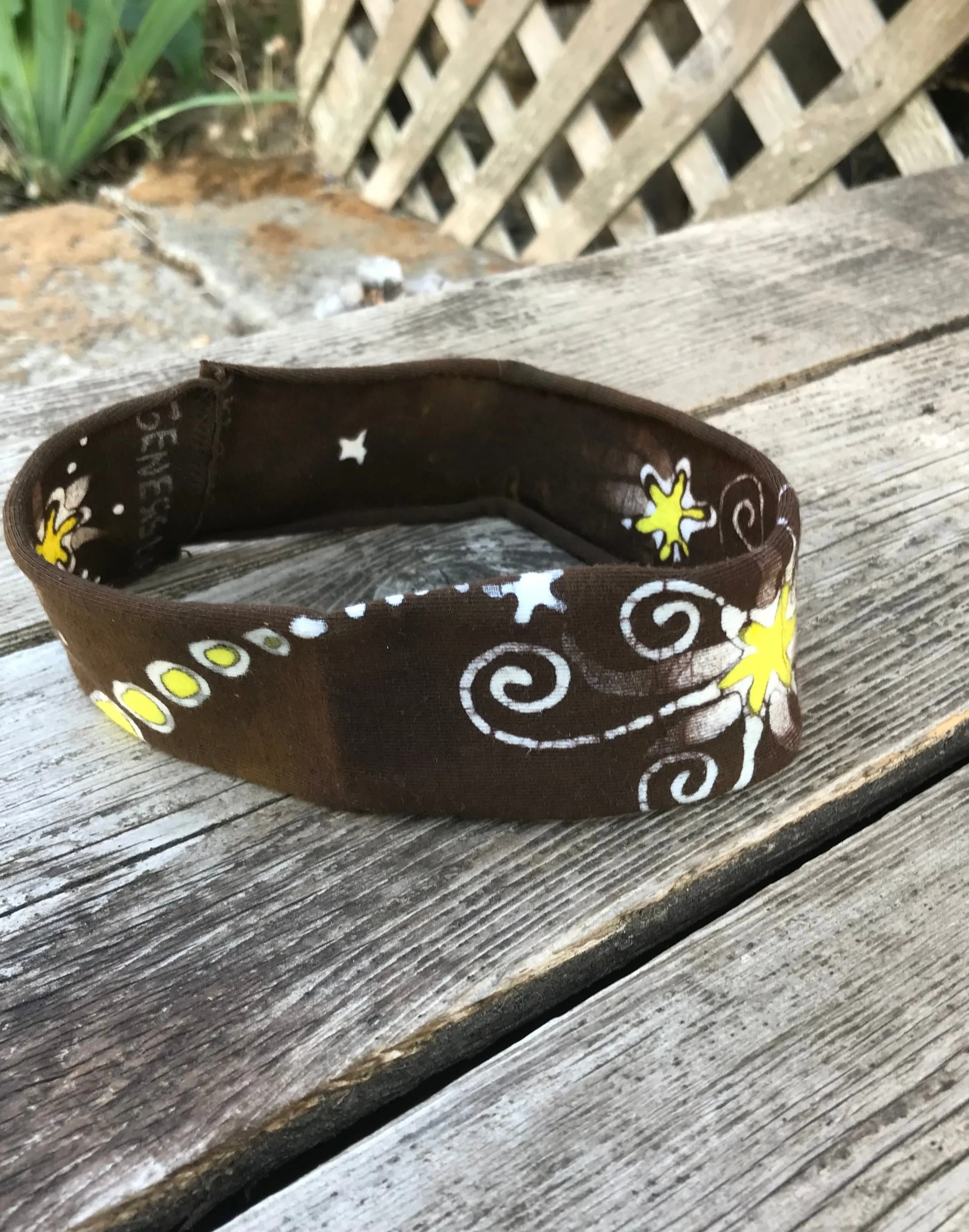 Freshly Tilled Sunshine Handmade Batik Headband