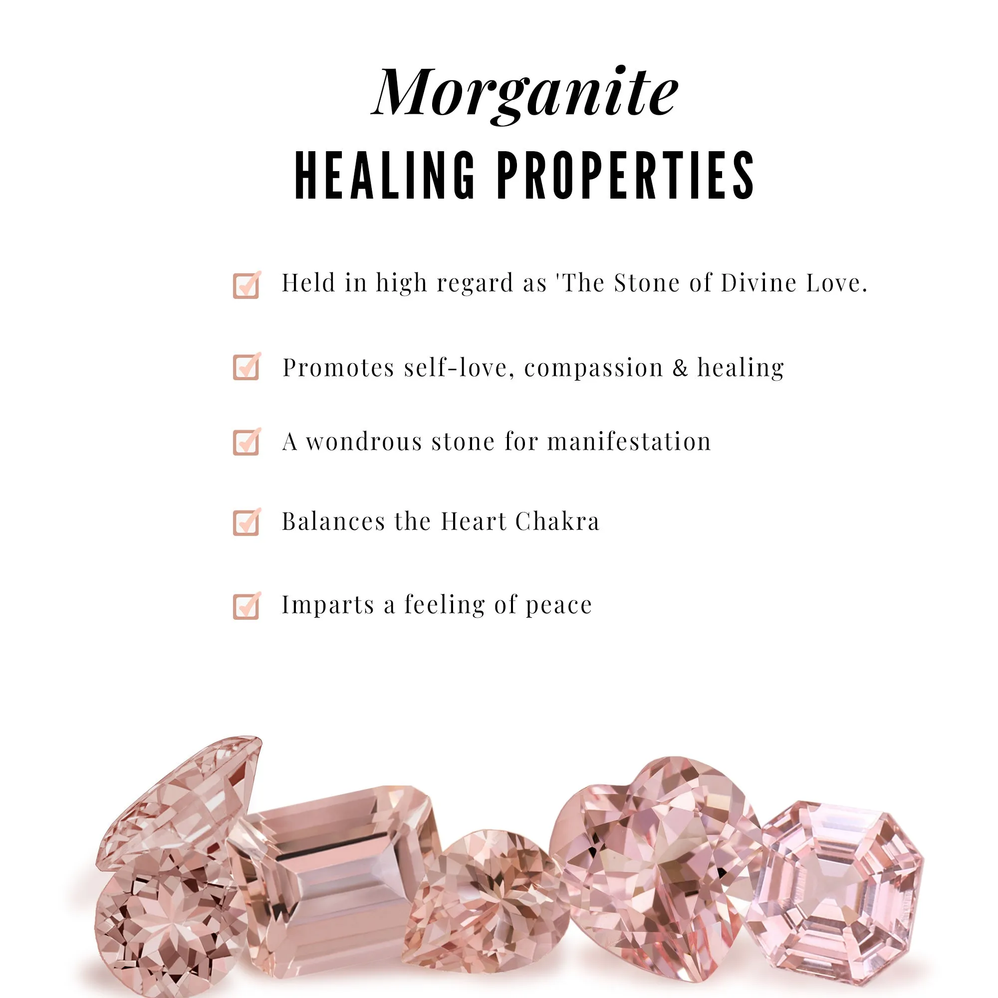 Heart Shape Morganite Solitaire Ring Set with Diamond