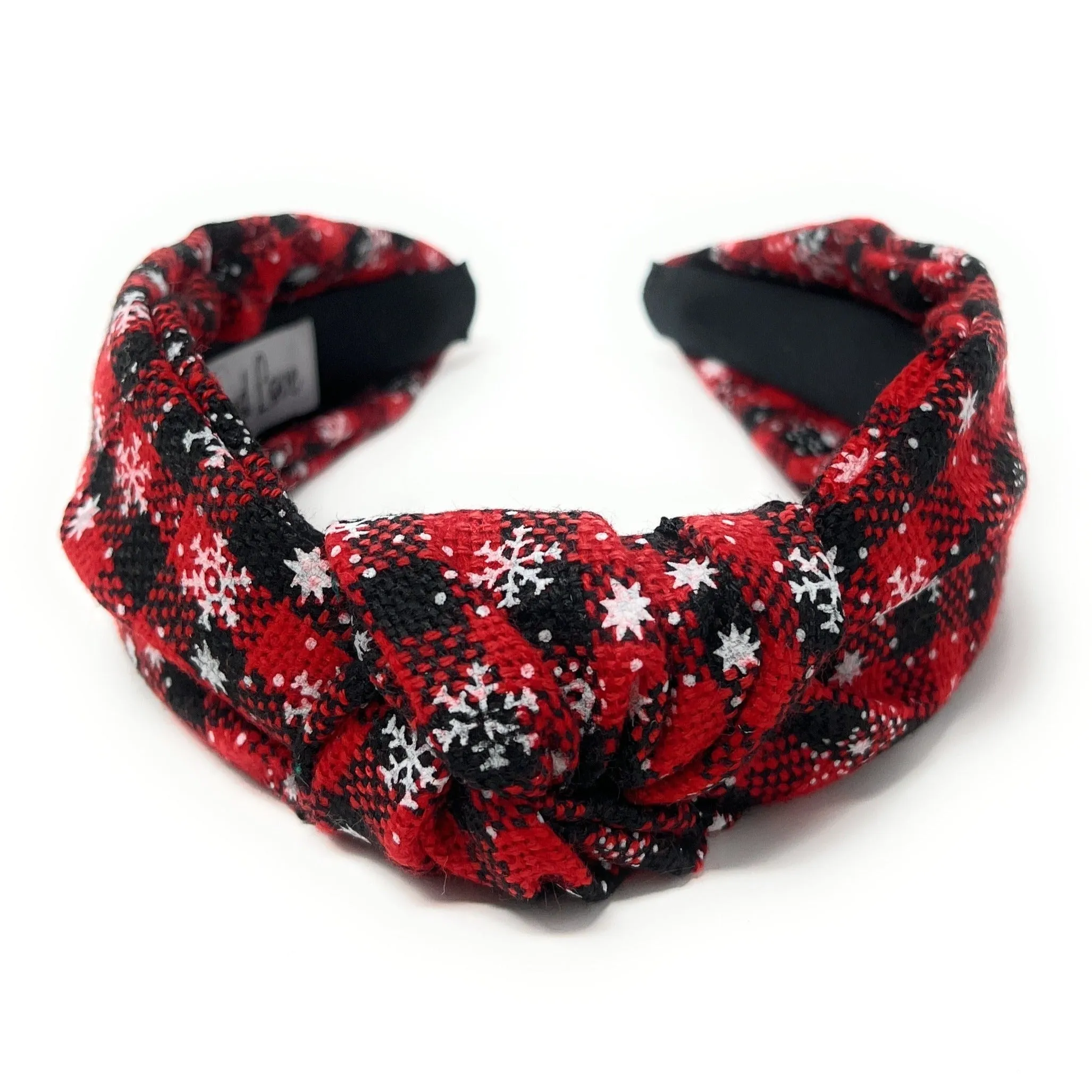 Holiday Buffalo Plaid Knot Headband