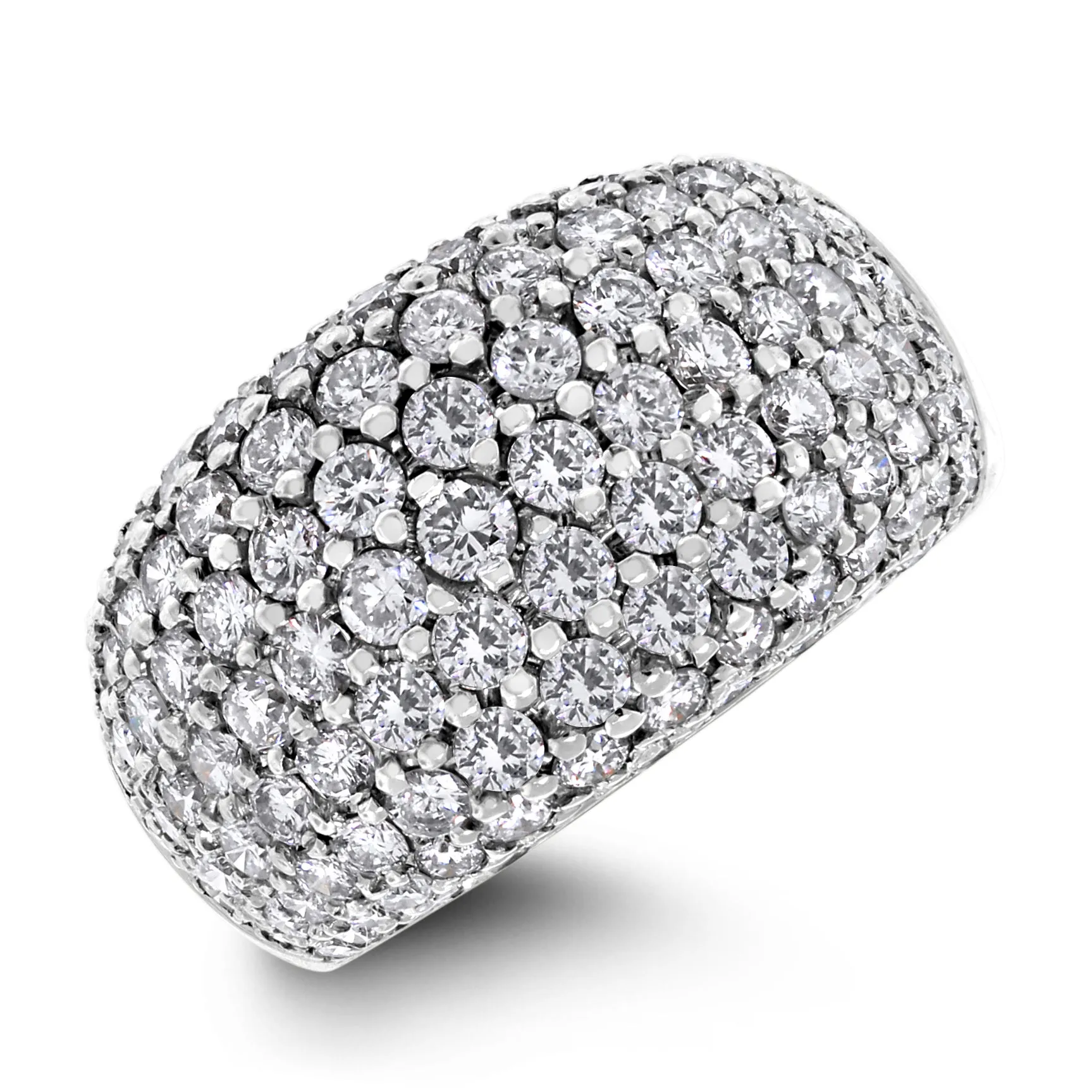 Infinite Diamond Band (3.80 ct Diamonds) in Two Tone Gold